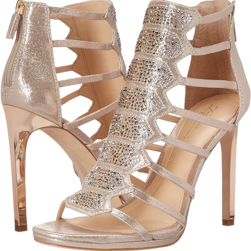 Imagine VINCE CAMUTO Gavin Embellished Cage Heels